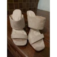 ราคา รองเท้าส้นสูงมือสอง 4.5" สีครีม size 36 23cm. (3361889743)