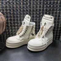ราคา Rick Owens รองเท้าผ้าใบคุณภาพสูงหนาSoledผู้ชาย (52212867696)