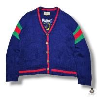 ราคา GUCCI รุ่นครบรอบ 100 ปี เสื้อไหมพรมคาร์ดิแกนมือสอง21/25 (54355814782)