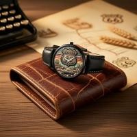 ราคา นาฬิกาข้อมือควอตซ์ลําลองสุดเท่ Route 66 นาฬิกาสะสมรุ่นพิเศษ สายหนัง PU แฟชั่น (53262681775)