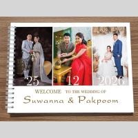 ราคา สมุดอวยพรปกรูปถ่าย เล่มกลาง ขนาด 17x23cm (งานสั่งทำ)***ทักแชทสรุปแบบให้เเรียบร้อยก่อน กดสั่งซื้อ และเช็คขนาดสมุด (20189626766)