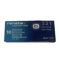 ราคา ถ่านกระดุม Renata ถ่านของแท้ 1.55V SR616SW , 321 / SR616SW (จำหน่ายยกกล่อง จะมี 10ก้อน) (46810789290)