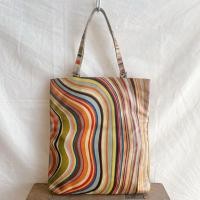 ราคา กระเป๋าถือ Paul smith หนังแท้ ลาย หายากมาก ใช้ได้unisex ใส่ของได้เยอะมากเป็นงานวินเทจหาไม่ได้อีกแล้ว สภาพนางฟ้า (27272903259)
