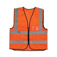 ราคา YAMADA เสื้อจราจรมีกระเป๋า สีส้มแถบสีเงิน รุ่น OR6666PK (43217005167)