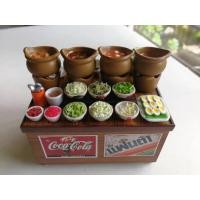 ราคา โต๊ะขนาดจิ๋วขายขนมจีนน้ำยา ขนมจีนน้ำพริกเป็นของตกแต่งร้านอาหาร ร้านข้าวแกง (2627993240)