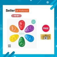ราคา OMMO โอโม่สีเทียนปลอดสารพิษ ชุด 6 สี Baby Crayons 6 Color set (With Free Baby Moby Wet Wipes) (4338379152)
