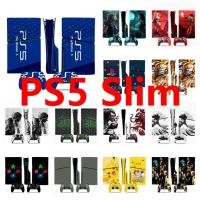 ราคา 50 สีสติกเกอร์ผิวใช้งานร่วมกับ Sony Playstation 5 Slim Disc & Digital Edition ไวนิล Decal รูปแบบชุดฟิล์มป้องกันสําหรับ PS5 Slim คอนโซลและ 2 ชิ้น Controller (51813229624)