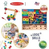 ราคา Melissa & Doug Construction Tool Set in a Box ชุดเครื่องมือช่าง ขันน็อต ฝึกบังคับมือ - 5151 (51806929044)
