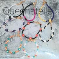 ราคา สร้อยข้อมือลูกปัดดอกเดซี่/สร้อยข้อมือดอกเดซี่สีรุ้ง (7984376074)