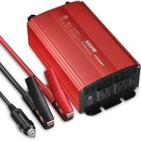 ราคา Precision 500W Pure Sine Wave Power Inverter, DC 12V to 110V AC Car Plug Inverter Adapter พร้อมพอร์ตชาร์จ USB คู่ 4.2A และ 2 AC (48611579741)