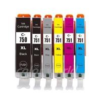 ราคา Compatible with Canon PGI 750 CLI 751 PGI 750XL CLI 751XL black PGI 750 XL CLI 751 XL Ink Cartridge (28010210611)