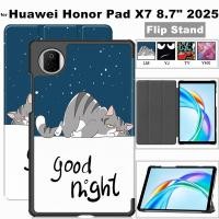 ราคา for Huawei Honor Pad X7 8.7 Inch 2025 Case Magnetic Folding PU Stand Soft TPU Back Cover For Huawei Pad X7 8.7 2025 Tablet (41323386596)