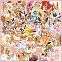 ราคา GUYN贴纸 Pocket Monster (50)Eevee Sylveon 宝可爱精可爱伊贴卡通防水杯礼物 (50561858704)