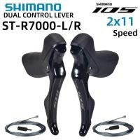 ราคา SHIMANO 105 ST-R7000 Shifter 2x11 ความเร็วจักรยานเสือหมอบ 105 r7000 Derailleur Road BIKE R7000 Shifter 22s update 5800 (46812816245)