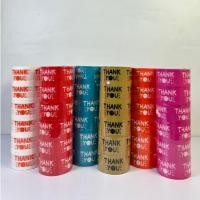 ราคา เทปกาว เทปกาวลาย Thank You สีขาวส้ม สีน้ำตาล สีชมพู สีฟ้า สีส้ม ( แพ็ค 6 ม้วน) (29821324060)