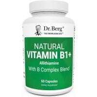 ราคา ดร. Berg Natural Vitamin B1 B6 B12 Complex - Allithine Vitamin B1 with 8 Essential Vitamin B Complex for Men & Women รวม Thiamin, Niacin, Folate, Magnesium & More - 60 Ca (52962604975)