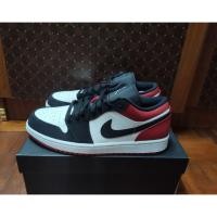 ราคา มือ1 รองเท้า Nike air jordan 1 low black toe (6319579901)