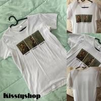 ราคา เสื้อยืดสีขาวแขนสั้นลาย Van Gogh (มือสอง) (41818806216)