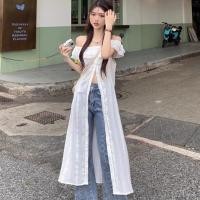 ราคา เสื้อยาว สีขาว ไซส์ L (25771730310)