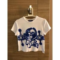 ราคา เสื้อยืด mini T-shirt Bershka สีขาว ขนาด S สกรีนลายสีน้ำเงิน สวยสภาพดีมาก ใส่แค่ครั้งเดียว เจ้าของขายเอง (40409558547)