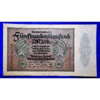 ราคา แบงก์​เยอรมัน​เก่า​ Germany, 5 แสน Mark, (ยุค​Weimar​ Republic), B592L, ใช้แล้ว (19559922411)