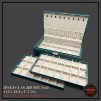 ราคา กล่องใส่ทอง/ใส่พระ 3 ชั้น 63 ช่อง Leather Gold Box, Amulet Box (7231068785)