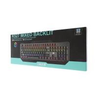 ราคา OKER K527 MIXED BACKLIT Mechanical KEYBOARD Blue switch Gaming คีย์บอร์ดเกมมิ่ง คีย์บอร์ด วัสดุโลหะ 527 (41725122151)