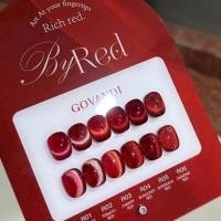 ราคา Red cateye Govandi 6สี สีแคทอาย โทนแดง สีเจล เล็บเจล ยาทาเล็บ (28219914222)