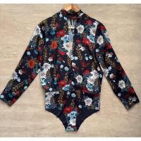 ราคา Zara Bodysuit เสื้อเบลาส์ บอดี้สูท แขนยาว • ไซส์ S • Preloved • มือสอง (50512831648)