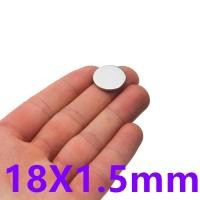 ราคา 10ชิ้น แม่เหล็ก นีโอไดเมียม 18x1.5มิล Magnet Neodymium 18x1.5mm แม่เหล็กแรงสูง 18*1.5mm กลมแบน อุปกรณ์สำหรับงาน DIY (6954583573)