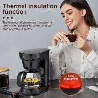 ราคา 【จัดส่งเร็ว】เครื่องชงกาแฟ Coffee 750ML 650W เครื่องชงกาแฟ เครื่องชงกาแฟแบบดริปโฮม ตัวเครื่องกะทัดรัด อเนกประสงค์สำหรับชง (57207733522)