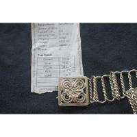 ราคา เข็มขัดเงินโบราณ เข็มขัดระนาดโบราณหัวดอกตะเกา (54704960466)