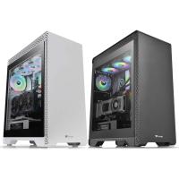 ราคา Thermaltake S500 Tempered Glass ATX Mid-Tower Computer Case CA-1O3-00M1WN-01 #เคสคอม (6853671129)