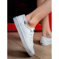ราคา Keds kickstart leather white/blue size 37.5 (24 cm) (23776759017)