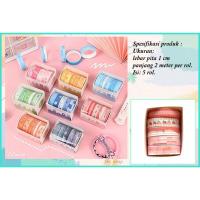 ราคา 5 ม้วน Washi Tape เทป Washi Aesthetic Washi Tape Set Masking Tape Cheer Up Aesthetic Tape (40355717018)