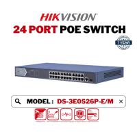 ราคา HIKVISION Network 24 Port L2 Gigabit Unmanaged PoE Switch DS-3E0526P-E/M (22968957989)