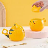 ราคา Pikachu/Pokémon Pikachu Mug ถ้วยน้ําน่ารัก แก้วเซรามิค/cure (50911694409)