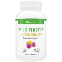 ราคา ML Naturals Milk Thistle & Dandelion Extract – 250mg Milk Thistle, รากดอกแดนดิไลอัน 100 มก. (Per เสิร์ฟ) 120 แคปซูล (57112559547)