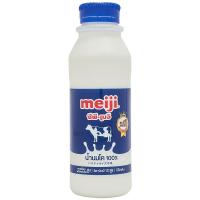 ราคา เมจินมสดรสจืดขวด 450ซีซี Meiji Pasteurized Milk Plain 450cc. [หมายเลขบาร์โค้ด 8850329145119 ] (42630781598)