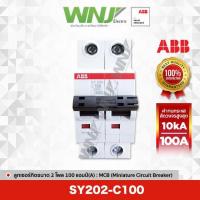 ราคา ABB SY202-C100 เซอร์กิตเบรกเกอร์ MCB 2 โพล 10kA ขนาด 100 แอมป์(A) (21285296796)
