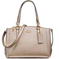 ราคา F23337 Coach Platinum สีทองโรสโกล สะพายข้าง ของแท้% เป๋าโค้ช รุ่นพราด้า crossbody (2361868895)