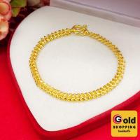ราคา สร้อยข้อมือทองลายเปียถัก ความยาว 7 นิ้ว เสริมบารมี ใส่ออกงานได้ (52652114260)