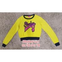 ราคา Playboy sz.l ไหมพรมนิ่มมากๆปักสวย (26000355402)