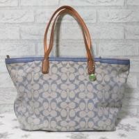 ราคา กระเป๋า coach ผ้าลายซี มือสอง ของแท้ % (2869957365)
