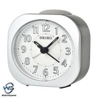 ราคา Seiko QHE121S QHE121SN นาฬิกาปลุก Beep แบบอะนาล็อกสีเงิน (25543976810)