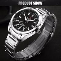 ราคา หรูหราในราคาเบาๆนาฬิกาข้อมือชาย กันน้ำ naviforce watch แท้ รุ่นNF9038-SB สายแสตนเลส ของแท้100% (885064288)