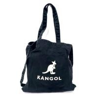 ราคา KANGOL Eco Friendly Bag BLACK 2 Way Bag กระเป๋าสะพายข้าง แบรนด์แท้ มือสอง (26307877373)