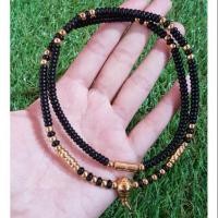 ราคา สร้อยพระ ไม่ลอก ไม่ดำ! สร้อยกะลาคั่นทองเลเซอร์ เกรด A (2288209317)
