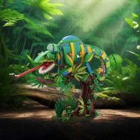 ราคา C MOC Chameleon Bric Model Tropical Rainforest Animal World Stealth Lizard Chameleon Building Bloc (47259897414)