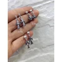 ราคา ต่างหูเงินแท้ Chrome Hearts Chrome Hearts (41681139963)